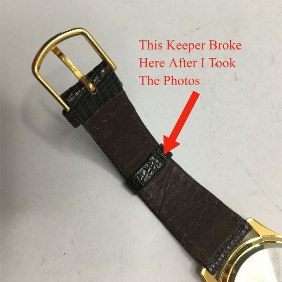 Vintage Mug Rootbeer Promotional Watch Gold Tone Leather Band - Picture 10 of 12